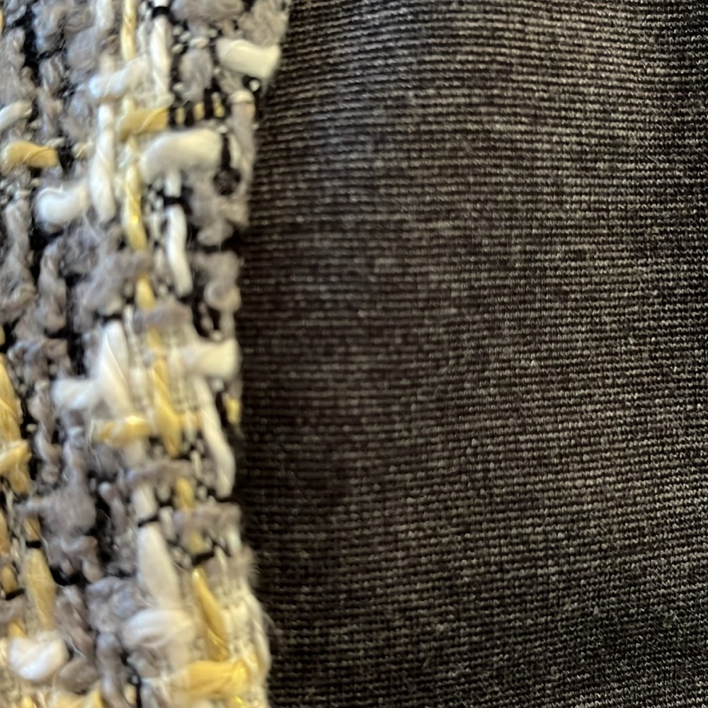 7th Avenue NY Co.Black,Gray, Gold.White & metallic Sleeveless Tweed Top Size XXL - Picture 10 of 12